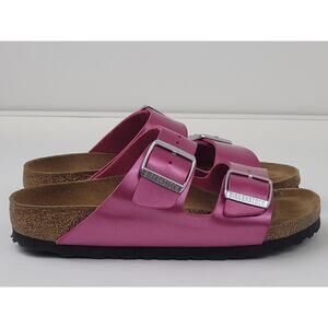 Birkenstock Arizona Metallic Pink Sandal Women's Sz EU 37 / US 6.5